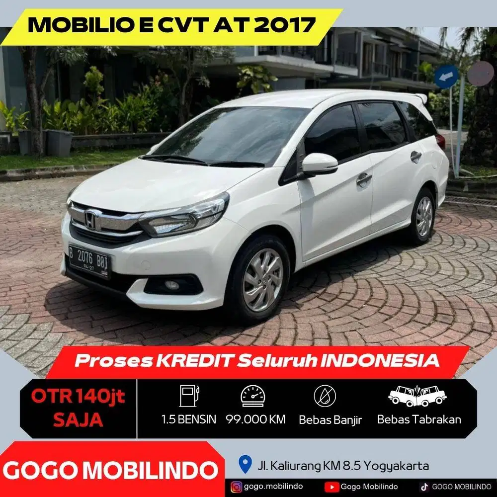 [Dp5jt] Honda Mobilio E CVT Matic 2017 ORISINIL Kredit Murah