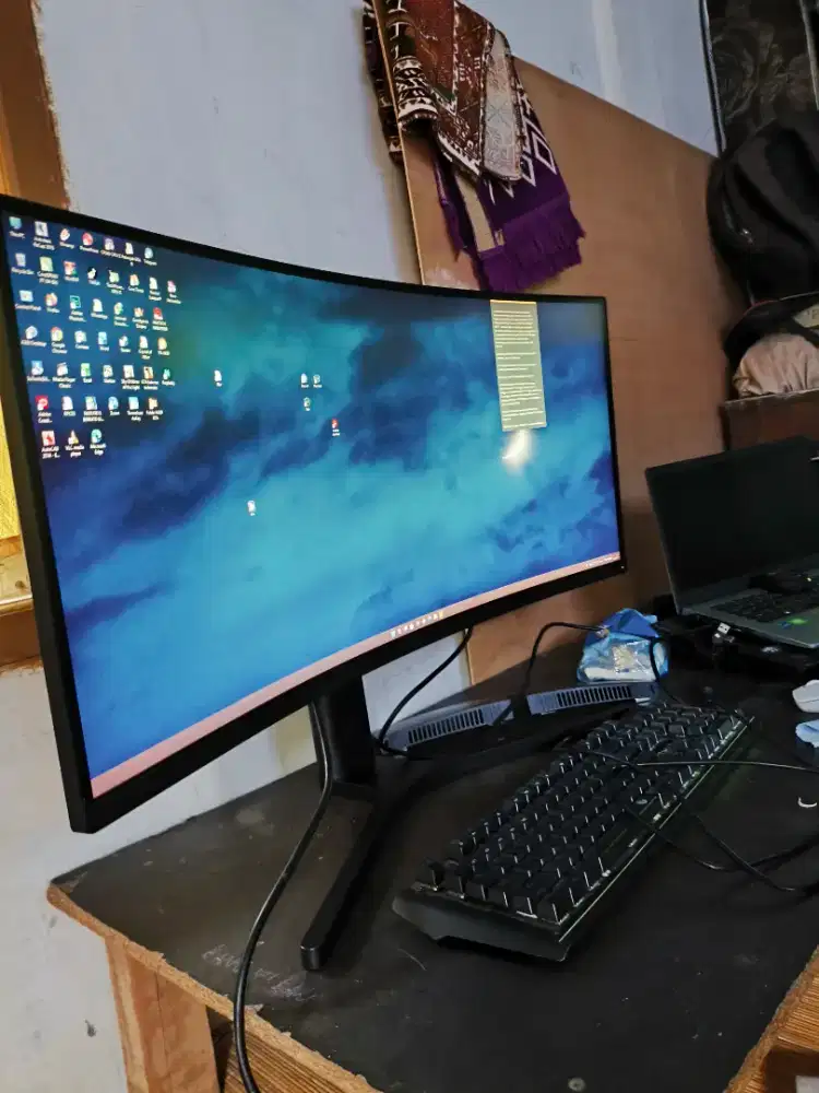 MONITOR 34 INCI LENGKUNG GAMING 144HZ MI CURVE 34INCI