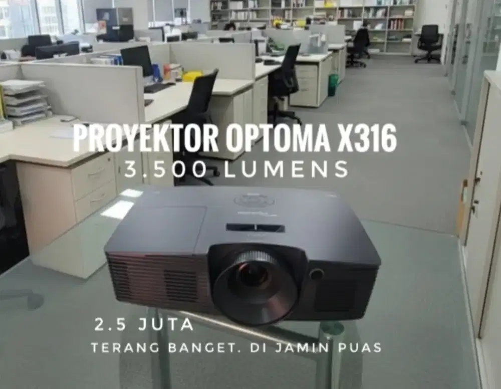 Optoma X316. Proyektor 3.500 Lumens. Ex Kantor