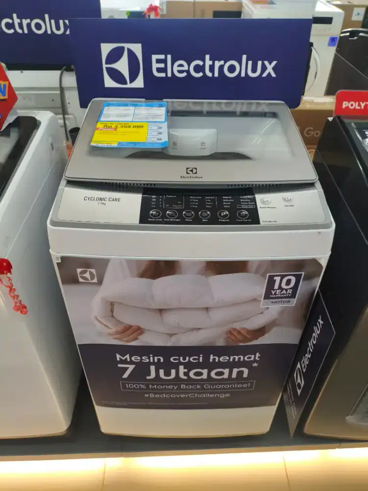 Promo Mesin Cuci Top Load Electrolux 7.5 KG Cicilan Tanpa DP Bunga 0%