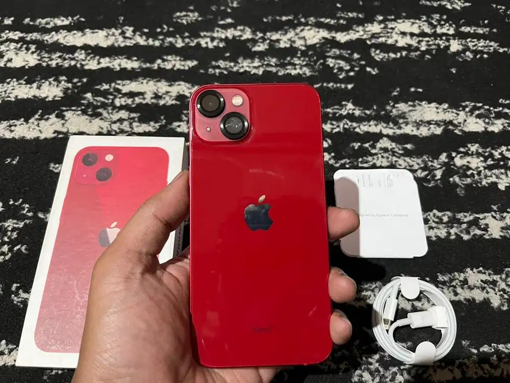 iPhone 13 256Gb Red All Operator Permanen Pemakaian Lama Fullset
