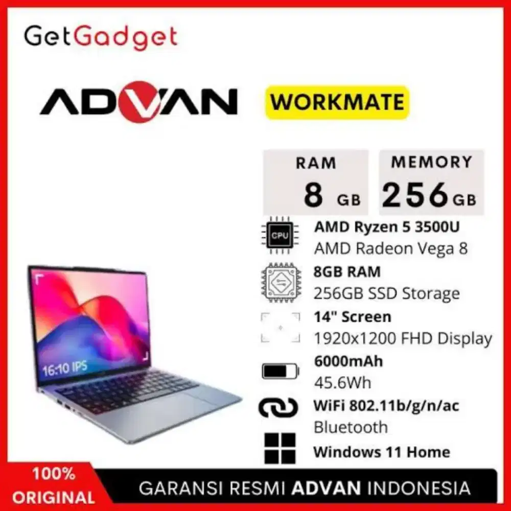 Advan wormate R5 8/256GB