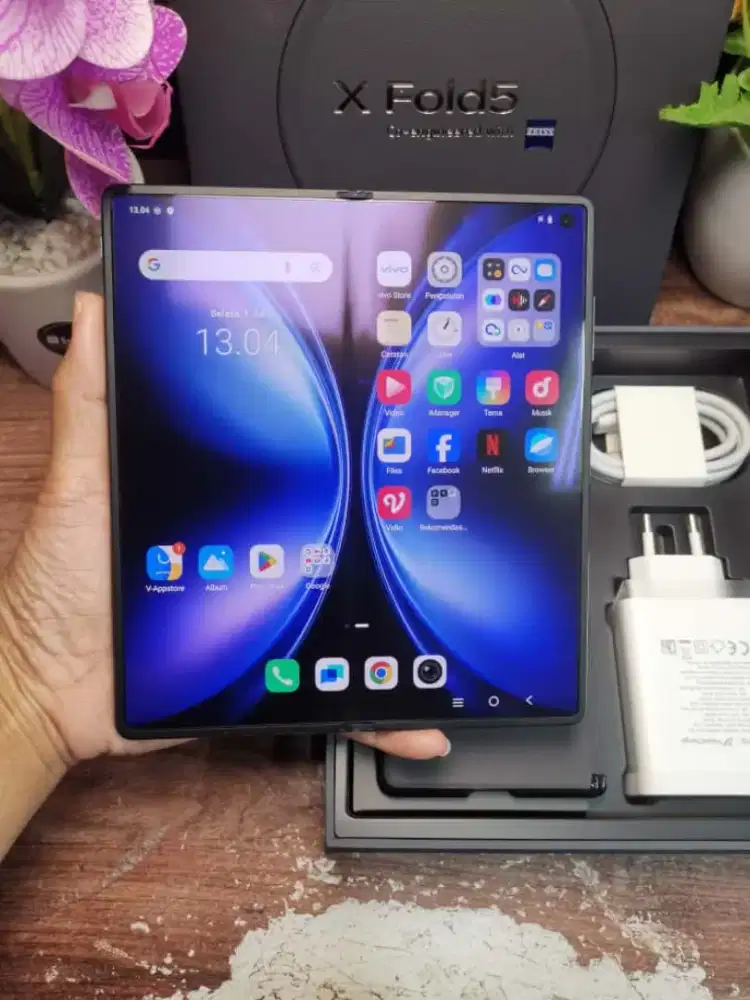 Vivo x fold 5 black 5G ram 16/512 GB mulus full original garansi resmi