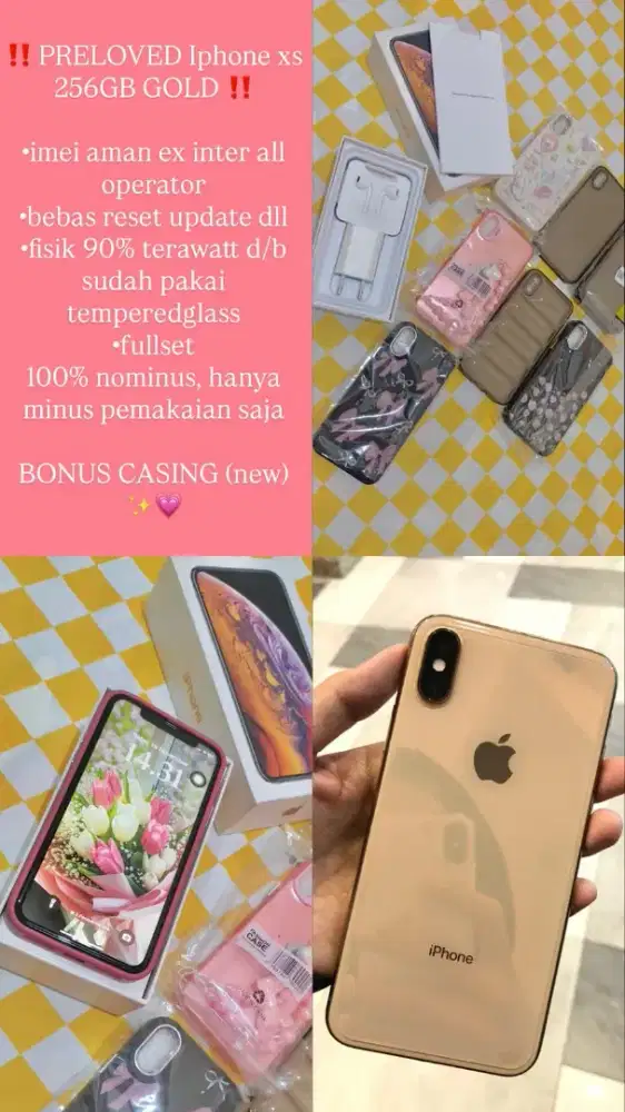 Iphone XS 256 GB Warna GOLD