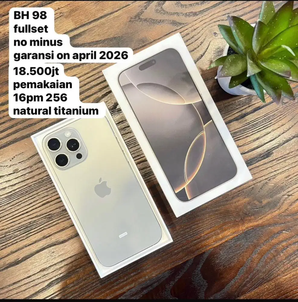 IP16pm 256 garansi on april 2026