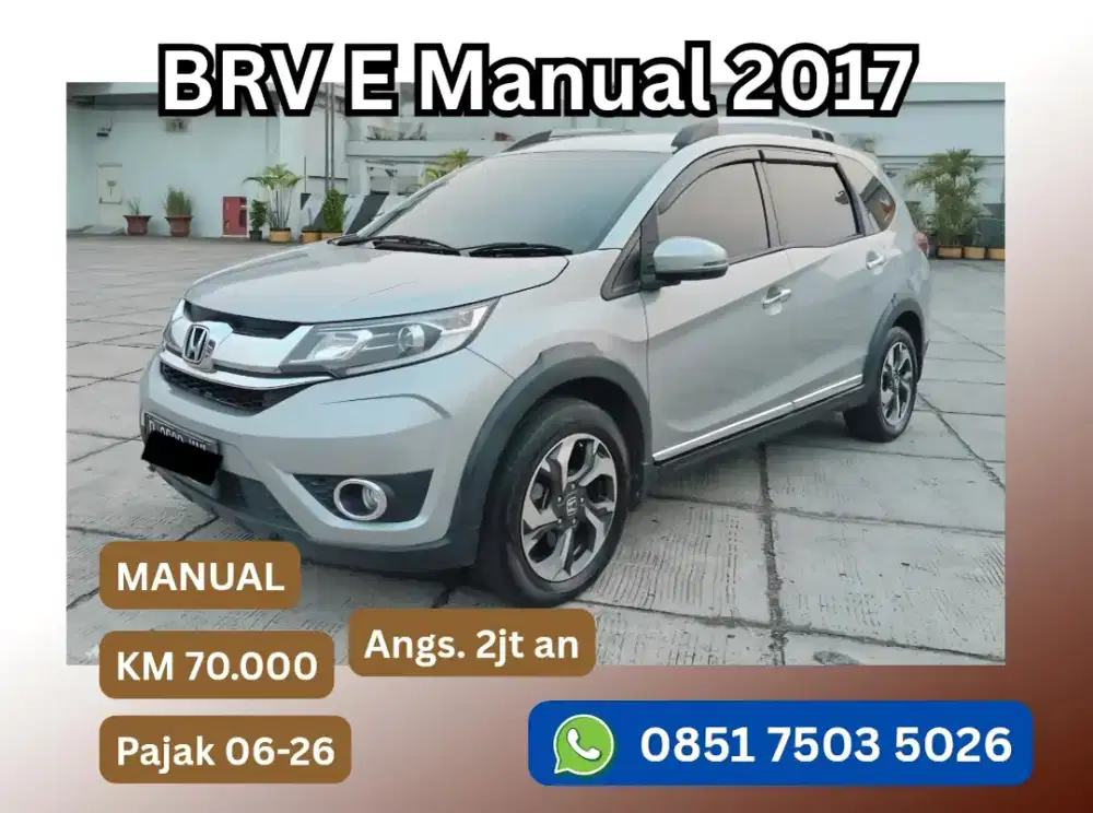BRV E MT MANUAL M/T 2017 SILVER