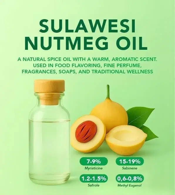 Sulawesi nutmeg oil biji pala