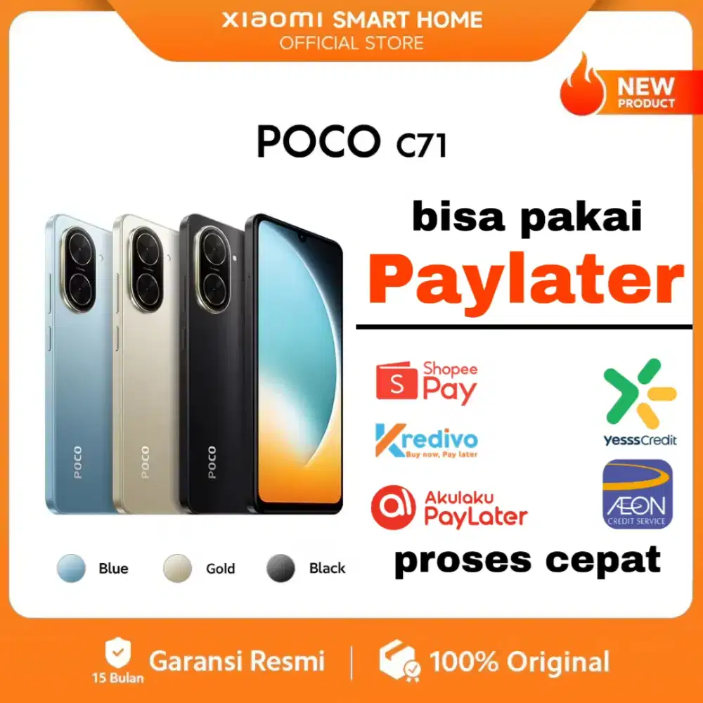 Poco c71 4/128 garansi resmi