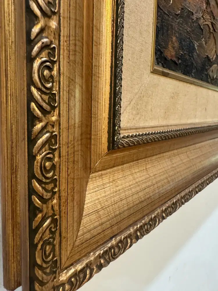 Lukisan Kampung Perahu Nelayan by Mozes Misdy