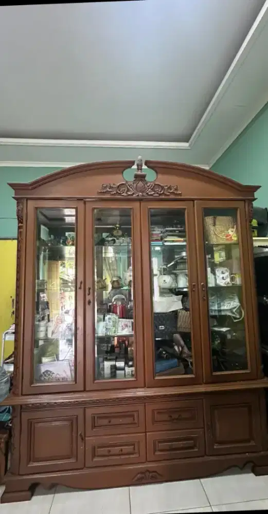 Bufet Pajangan kayu jati