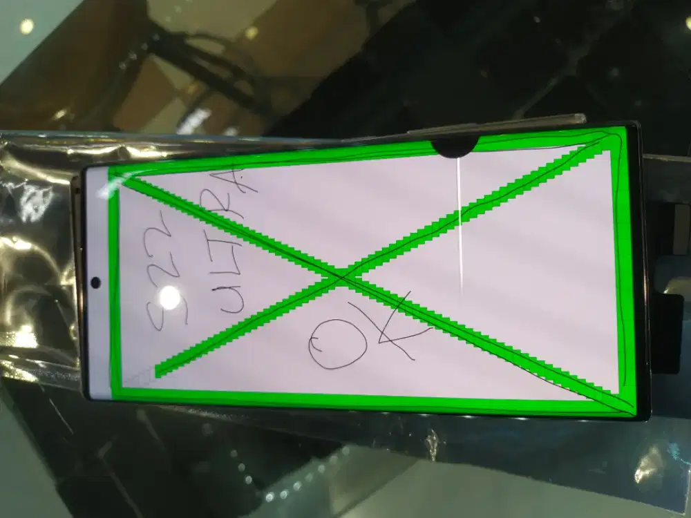lcd samsung s22 ultra  minus ori