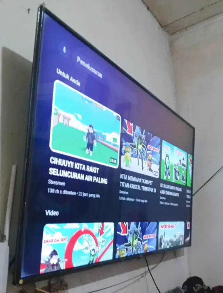 Bu Tv Smart Digital Android merk LG 55 inch,100% normal,gambar jernih