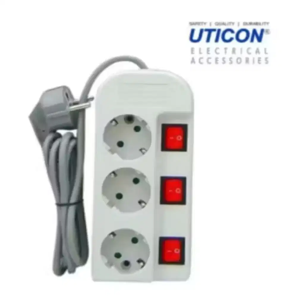 Stop Kontak Uticon Lubang 3 ST - 1382 SW