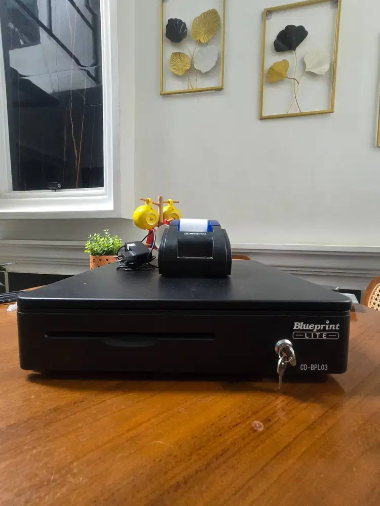 Laci kasir dan printer thermal blueprint