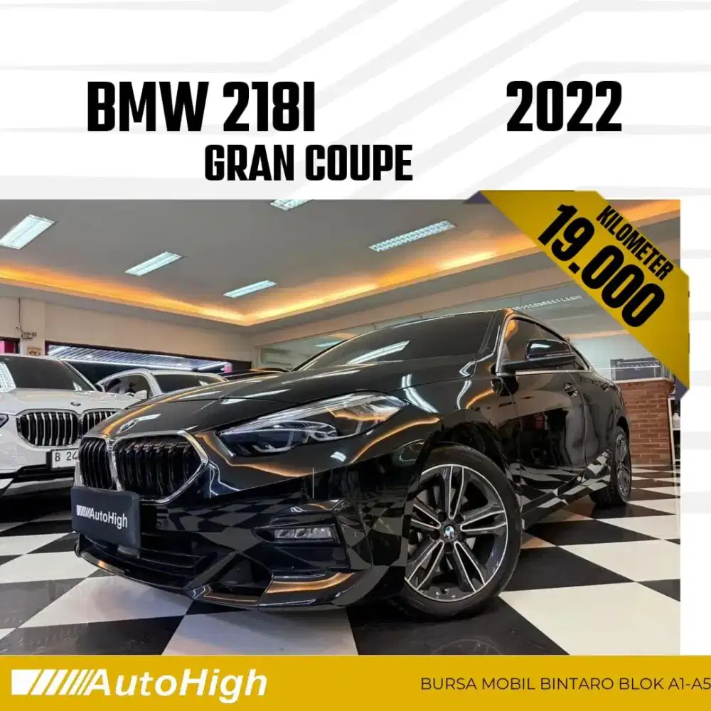 DP10% [Km19.000] 218i Gran Coupe 2022 Black Reg 2023 #AUTOHIGH