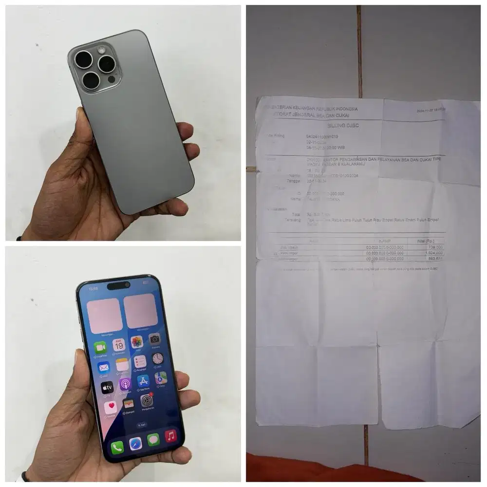 Iphone 15 pro max 256gb Cukai Setara ibox bh86% mulus