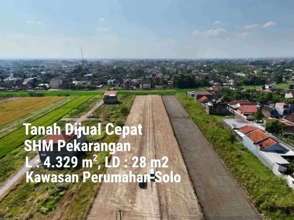 Selatan Kampus UIN Tanah Pekarangan Cocok Untuk Perumahan