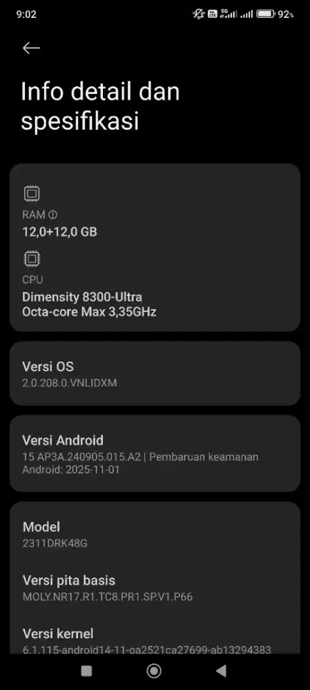 Poco X6 Pro 5G, Ram 12+12/512