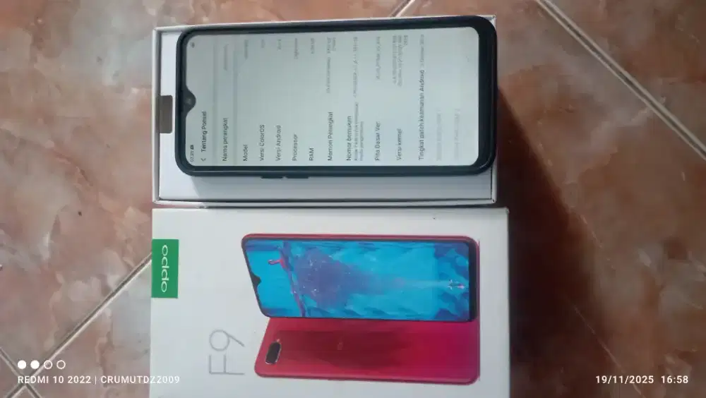 Oppo f9  6/64 fullset