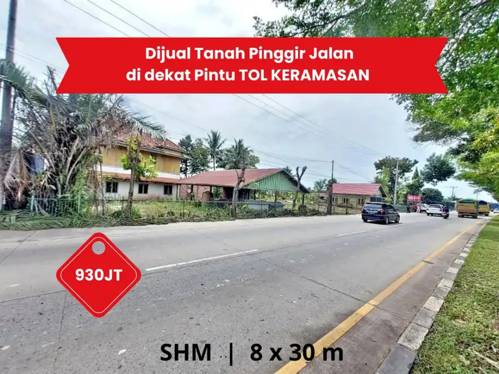 Dijual Tanah dekat Kampus POLSRI dan Pintu TOL Keramasan Palembang