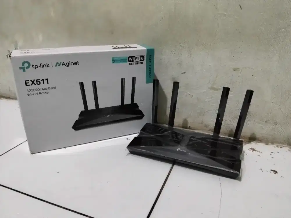 ROUTER TP LINK AGINET EX511 AX3000 DUAL BAND WI-FI 6 ROUTER