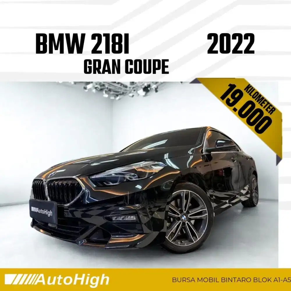 DP10% [Km19.000] 218i Gran Coupe 2022 Black Reg 2023 #AUTOHIGH