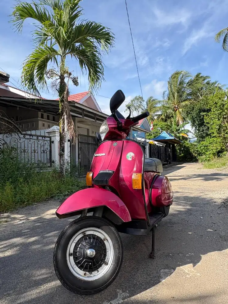 Vespa Tua Keren 1991 Mesin Orisinil, Surat Lengkap, Langka