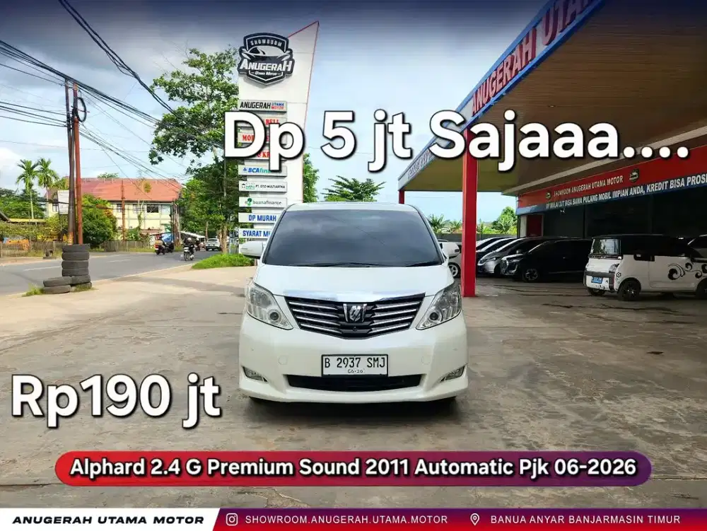 Dp5jt Alphard G Premium Suond 2011 AT Pjk06-2026
