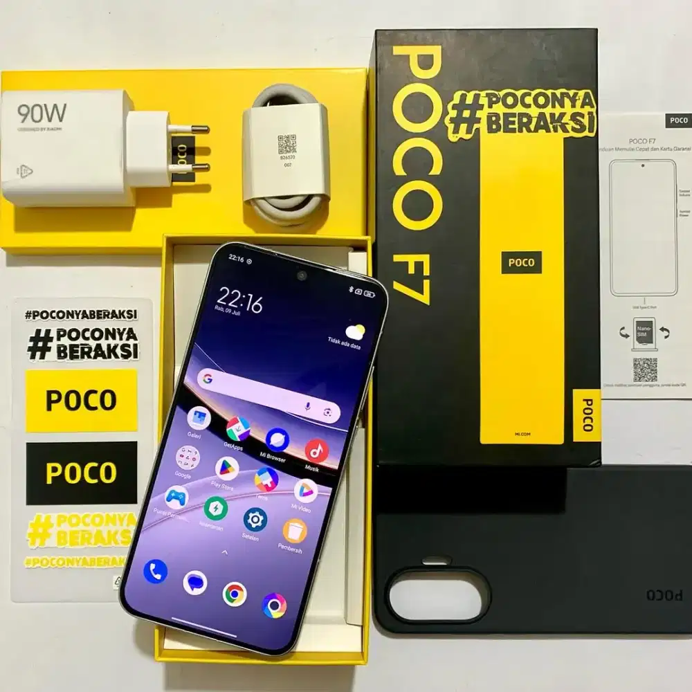 Poco F7 12/512, BH 100, Fullset Mulus