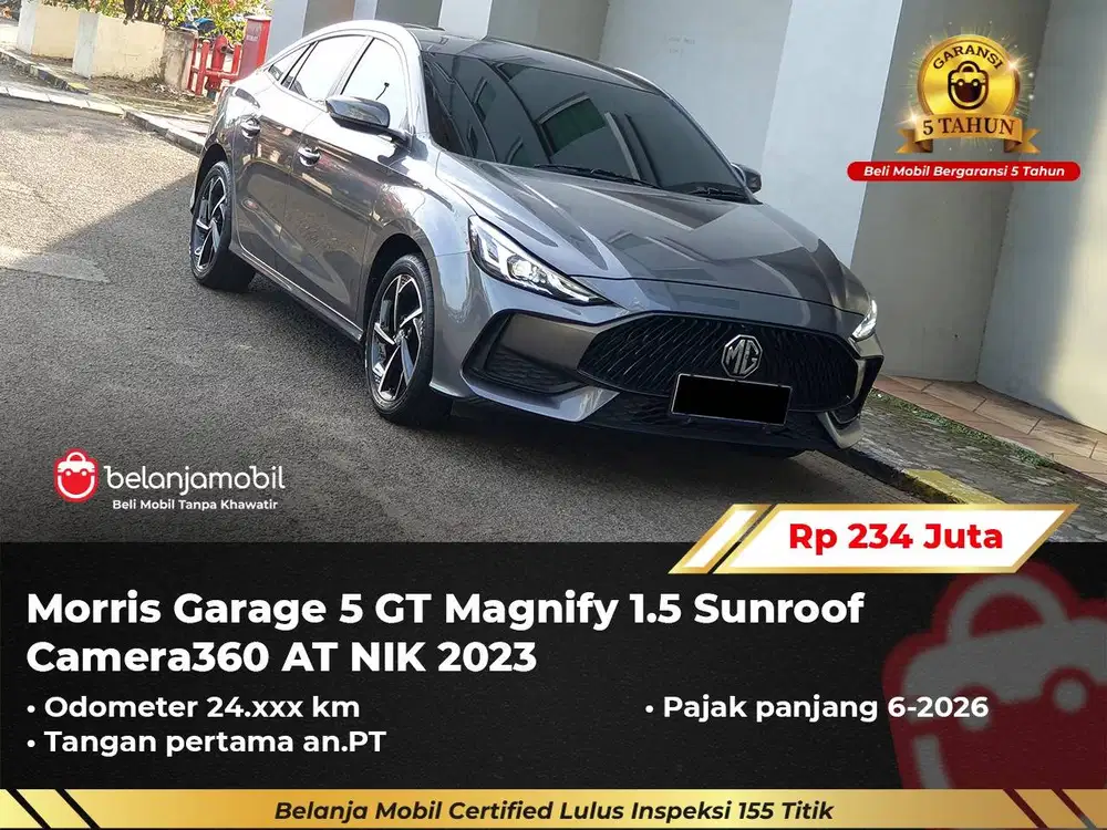 [ GARANSI 5TH ] MG Morris Garage 5 GT 5GT Magnify Sunroof 2023/2024