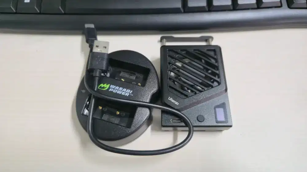 Charging dock untuk batrai fujifilm wasabi & fan cooler ulanzi