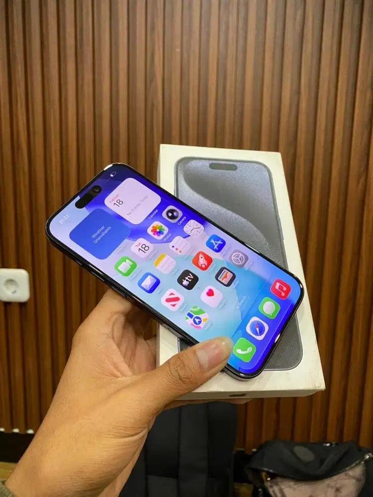 iphone 15 pro 128gb ibox blue titanium