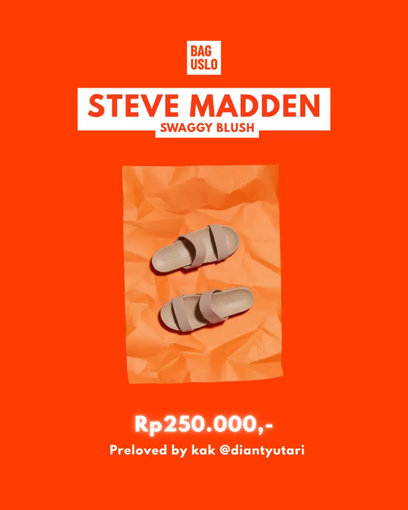 Steve Madden SWAGGY Women's Flats Size 38/39 | Preloved | COD Depok