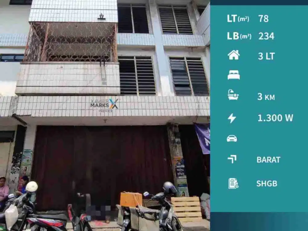 DIJUAL Ruko Sangat Strategis Area Pasar Besar di Kyai Tamin, Malang