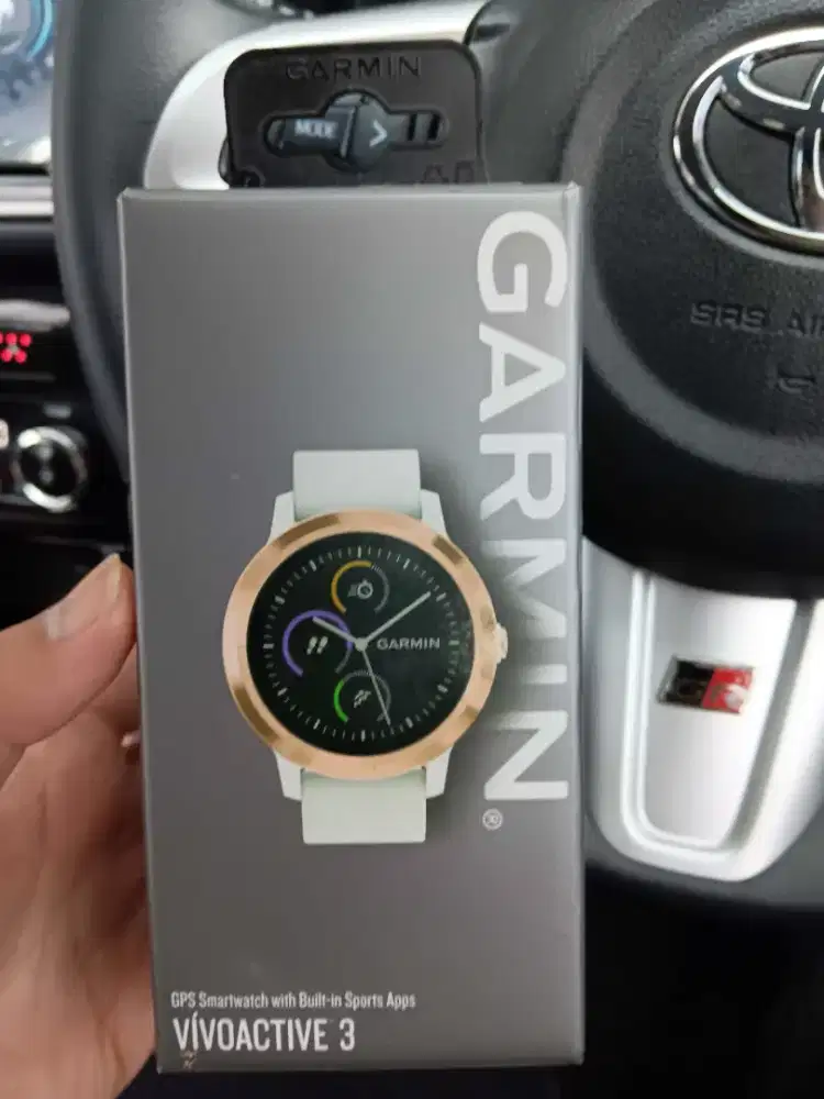 Jam Tangan Garmin vivoactive 3 White Rose Gold smartwatch