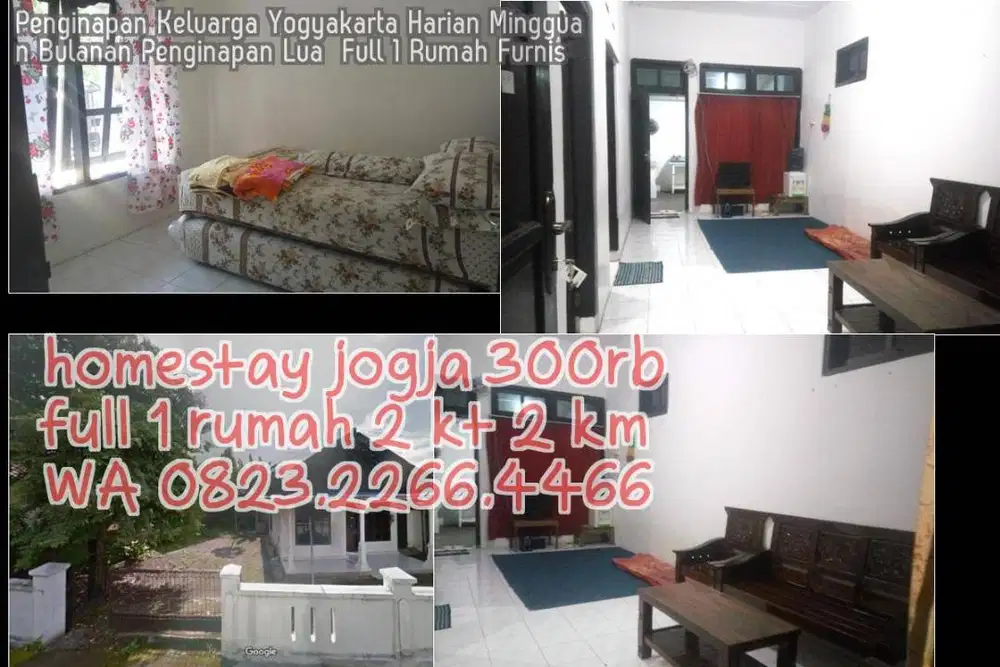 Penginapan Keluarga Yogyakarta Harian Mingguan Bulanan Penginapan Lua