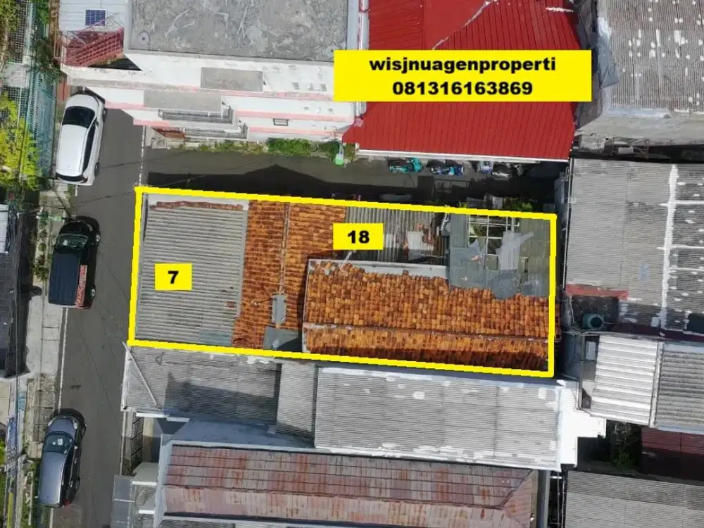 Dijual Cepat Rumah Hitung Tanah di Jalan Bengawan Cideng dekat Stasiun Tanah Abang