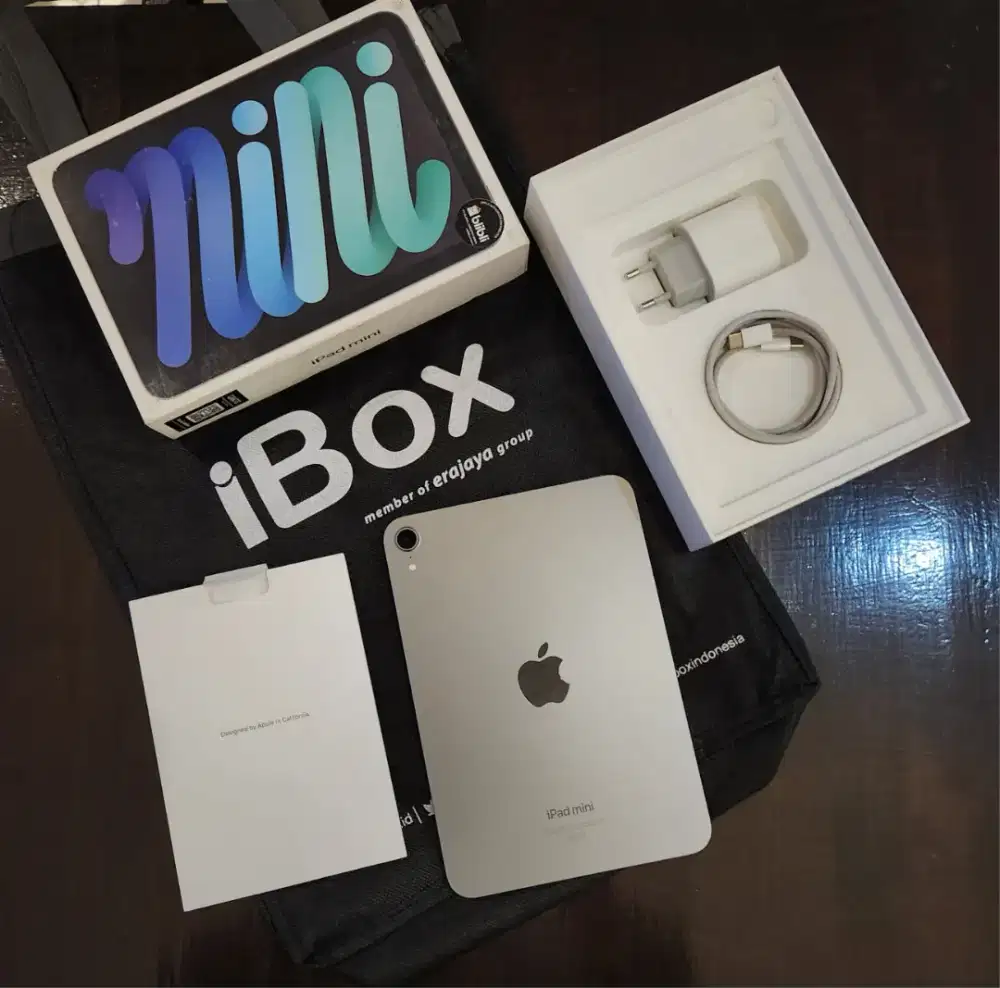Ipad Mini 7 128GB iBoX Fullset Original Mulus Like New Garansi Aktif