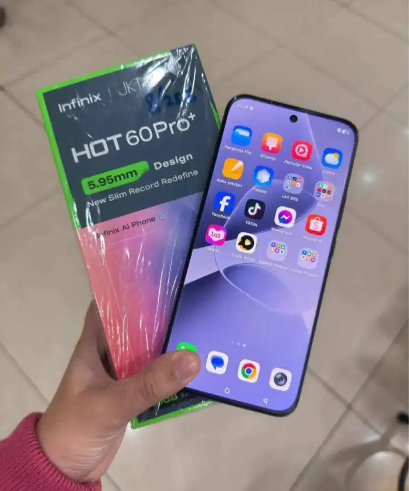 Infinix Hot 60 Pro+ Plus (8+256GB) Mulus Fullset