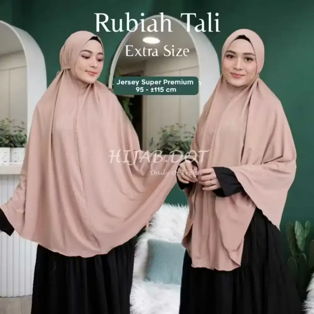 HIJAB DOT ORI warna hitam