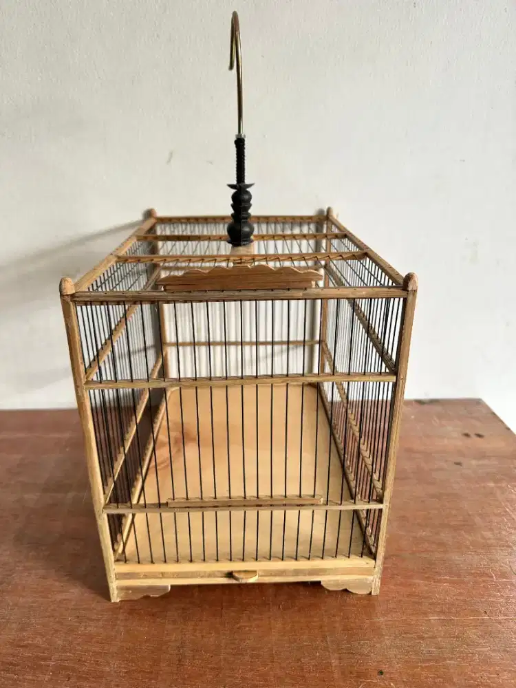 Sangkar cungkok Bambu ruji fiber