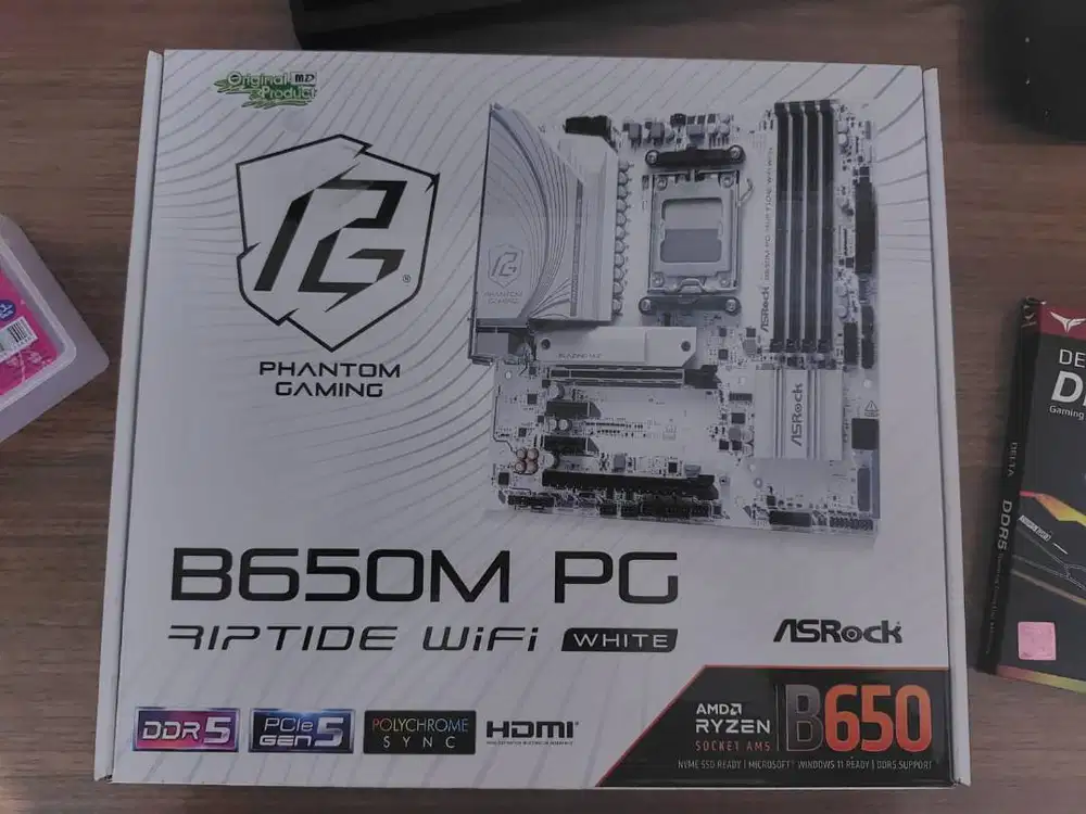 Paketan Mobo AM5 Asrock B650M PG Riptide dan RAM DDR5 2X16GB 32GB