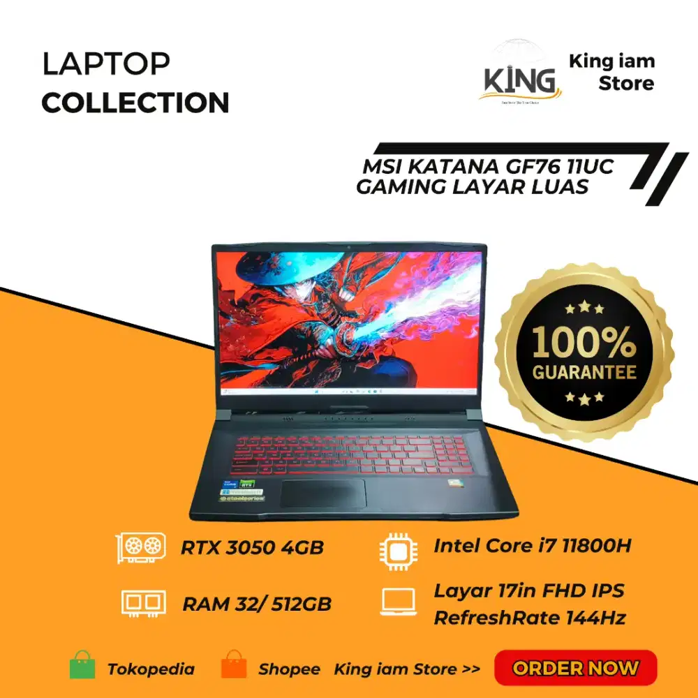 SI GF67 17in 144Hz | Intel i7 Gen 11 RTX 3050 | RAM 16GB 512GB