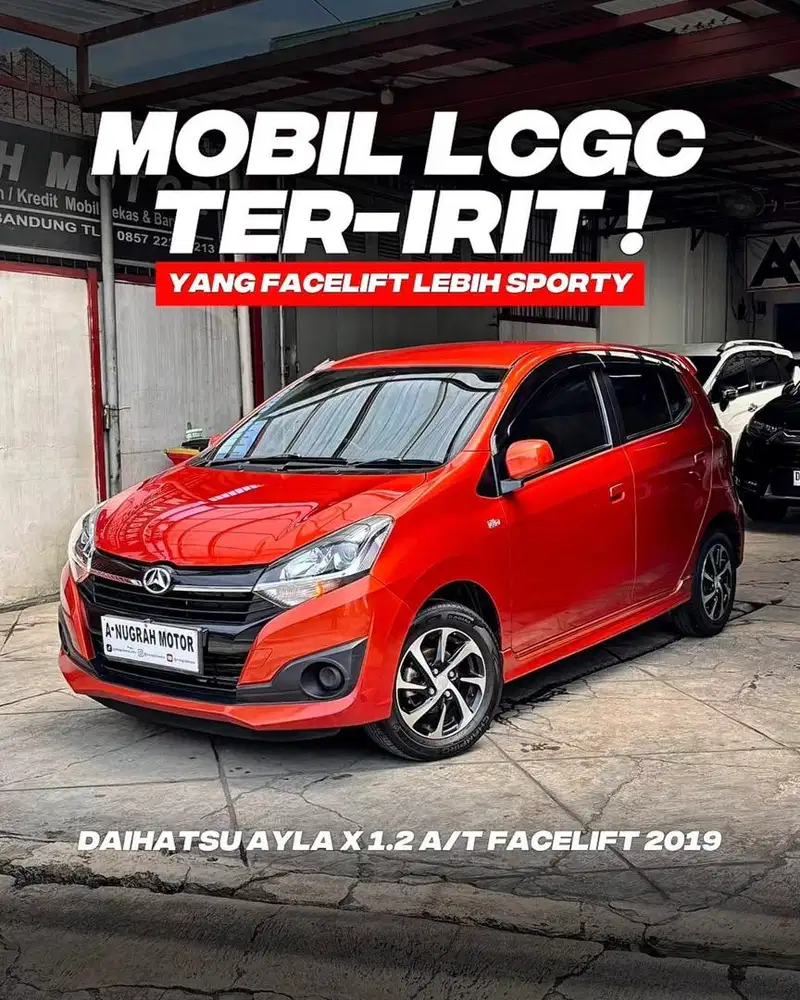 KILOMETER RENDAH !! Daihatsu New AYLA X 1.2 MATIC FACELIFT 2019 || ANM