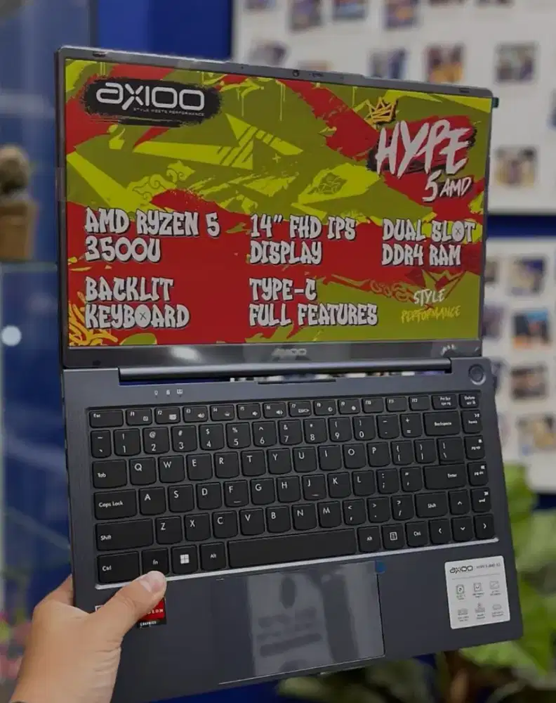 Axioo Gaming MyBook Hype 5 X3 AMD AMD Ryzen 5 Ram 8GB  pakaian 1bln
