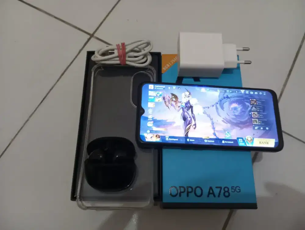 Jual BU Oppo A78 5G 8/256 No minus, Mulus bekas pemakaian Istri
