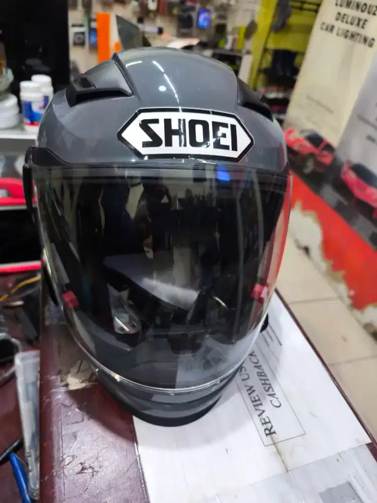 Helm zeus 611C modular abu stiker Shoei