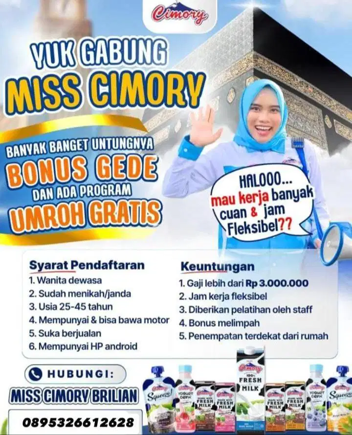 Open Recruitment Miss Cimory Cimahi
