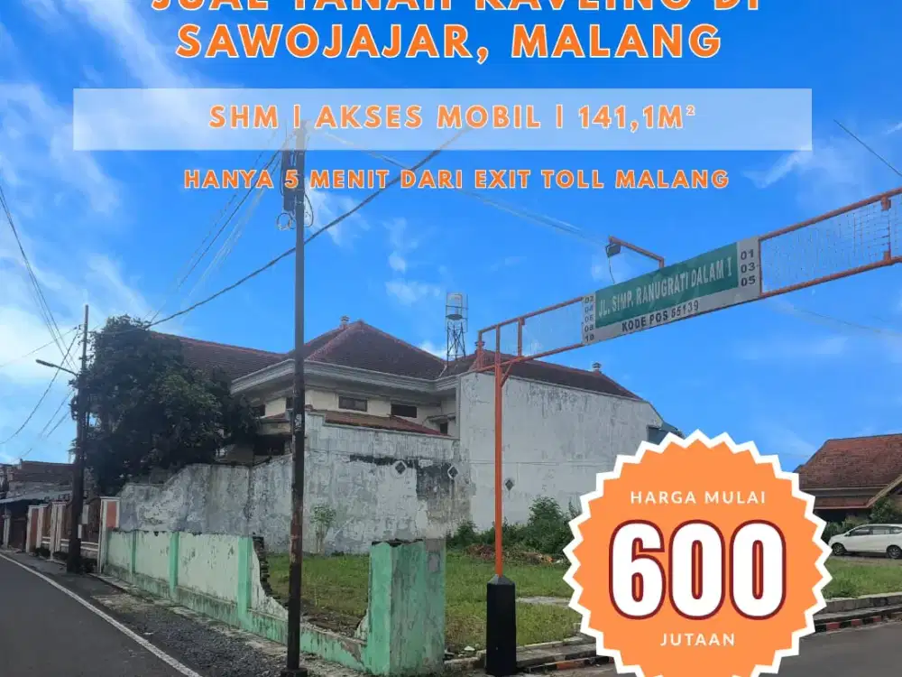 Kavling Sawojajar Lokasi Bagus – Harga Masih Terjangkau!