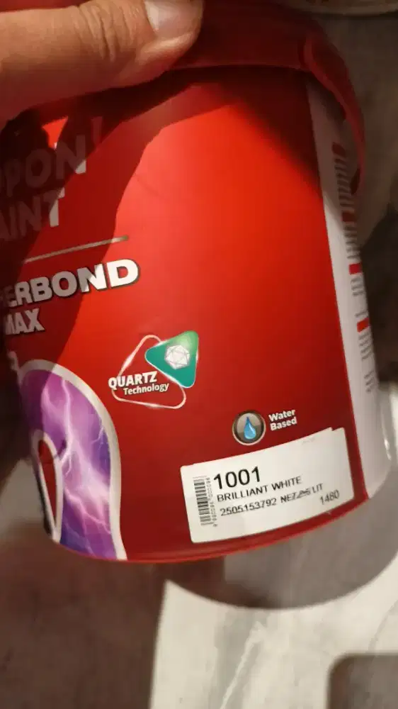 Cat nippon paint Weatherbond max Brilliant white 1001